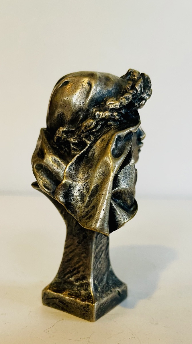 Sceau en bronze argenté - Saint Marceaux -photo-2